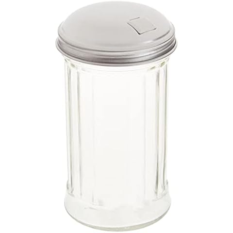 American Metalcraft 12 oz Glass Sugar Shaker Cover
