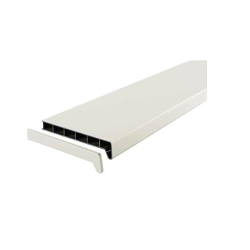 Fensterbank innen greenteQ 150 mm in Weiß mit Seitenabschluss