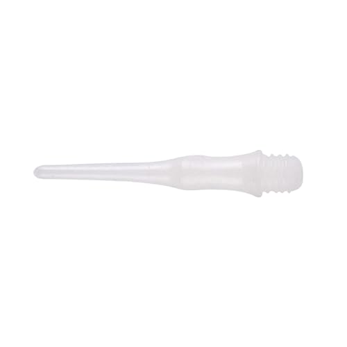 HJIAMA Dardos Punta de Plastico 200 Piezas, 27 mm Dardos Diana Electronica 2BA, Reemplazo Cabeza de Dardo Blanco, Dardos para Principiantes Dardos Aficionados