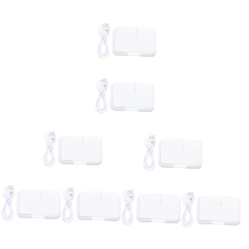 TOYANDONA 8 Piezas De Mini Calentador De Pañales Para El Hogar Para Niños Soportes De Maquillaje De Invierno Almacenamiento De Toallitas Para Bebés Blanco Con Temperatura Calefacción