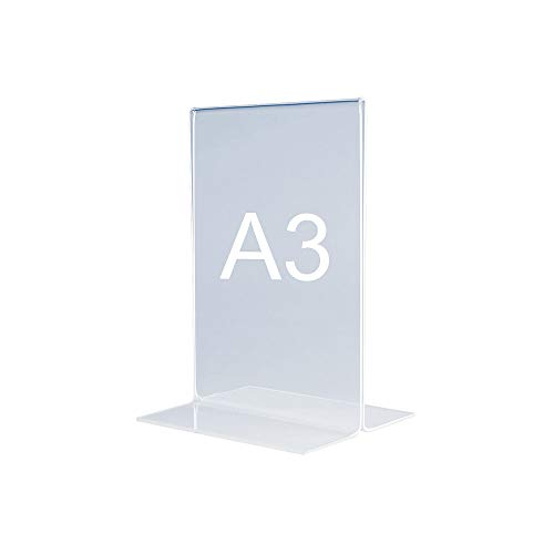 magnetoplan 43115 Tischaufsteller, Acryl, DIN A3 hoch, gerade