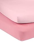 Simple Joys by Carter's Toddler Girl's Baby Girls' 2-Pack Cotton Crib Sheets Baby Costume, Pink/Blush, OSZ