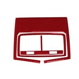 Accessoire carbone rouge Audi Q7 panneau aération arrière luxe