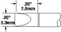METCAL STTC-117 TIP Cartridge, Soldering, Chisel, 0.2IN