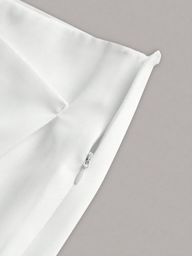 WDIRARA Women's Casual Wrap Mini Skirt High Waist Asymmetrical Hem A Line Skirts3