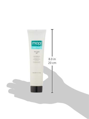 Mop Basil Mint Firm Hold Gel, 5.1 Fl Oz., Tame Fly-A-Ways, Flake Free, Humidity Resistant - Alcohol & Paraben Free #TOP6