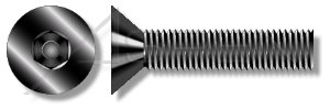 (100pcs) 3/8-16 X 2-1/2 Security Machine Screws Flat Head Hex Socket Pin Alloy Steel Plain Ships Free in USA by Aspen Fasteners, AFTPR-41720-C