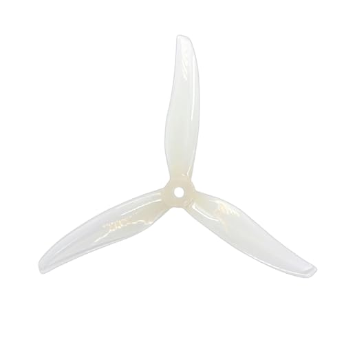 20個/10組 Gemfan Hurricane 5236 5.2X3.6X3 3ブレードPCプロペラ RC FPVレーシング5インチドローン対応 より速く、よりアグレッシブでパワフル(10Pairs-White)