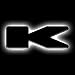 ORACLE Lighting LED Letter K ? Universal Illuminated Letter Badges, Matte Black Surface Finish, 1 Light, Part # 3141-K-001