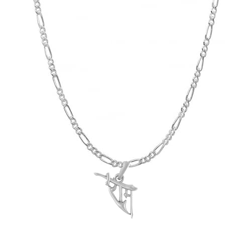 Pendentif argent 925 chaîne Figaro à porter au quotidien pour la vitalité
