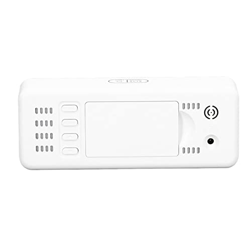 Relógio digital, estilo simples relógio digital branco grande fonte plana relógio de mesa interior f