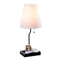 JJDQB Classic Table Lamp for Bedside and Desk: Portable Nightstand Lamp with USB-C&A Charging. Dog Decor Gift for Mom, Suitable for Bedroom, Living Room, Office, Dorm, and Nursery Lighting 23086