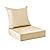 IPYNBAP Outdoor Cushions for Patio Furniture?Outdoor Seat Cushion Set 24 x 24 x 5.75 Inch?Waterproof & Fade Resistant Outdoor Chair Cushions?Deep Patio Chair Cushion with Removable Cover?Beige