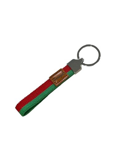 MIBANDERA Llavero Bandera Portugal, Lona Elástica, Cierre Metálico Plata (Cuero Portugal)