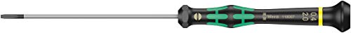 Image of Wera 05118007001 Kraftform Micro 2035 Slotted Electronics Precision Screwdriver, 2mm Head, 100mm Blade Length, Black