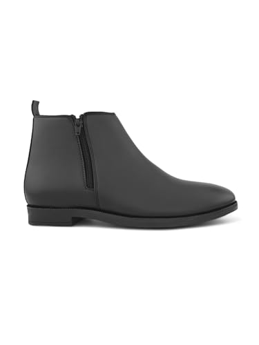 Image of FENTACIA Leather Chelsea Boots for Men | Men Ankle Slipon Boots