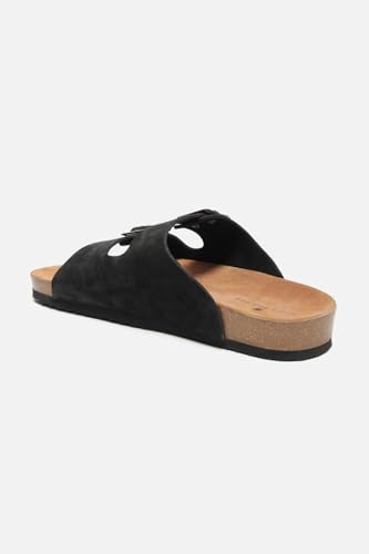Image of Louis Philippe mens Louis Philippe mens casual black Suede sandal Sandal