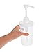 GRIRIW Hand Press Dispenser for Syrup Portable Squeeze Bottle for Precise Control for Bars Juices and Sauces User Friendly Design for All Ages