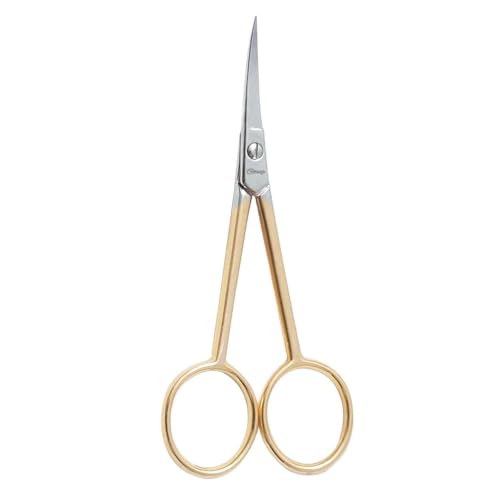 Clauss 12920 Gold-Line Scissors, Curved Blades, 4