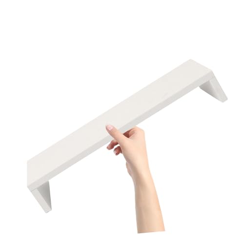 Holibanna Soporte para Monitor de Madera Blanco Elevador Ergonómico para Ordenador Accesorio de Escritorio para Oficina y Hogar Adecuado para Estudiantes y
