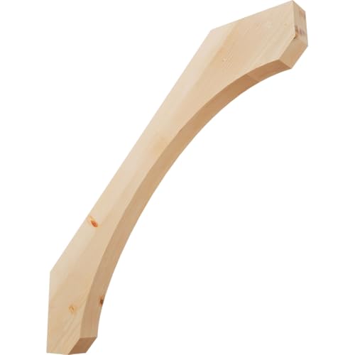 Ekena Millwork BRC04X42X42LEC00SDF 3 1/2"W x 42"D x 42"H Legacy Smooth Knee Brace, Douglas Fir
