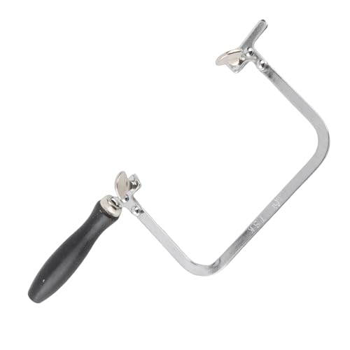 Naroote Arc de Scie de Bijoutier pour Bijoux, Outil de Coupe de Bricolage Portable, Scie à Poignée Ergonomique avec 12 Lames, Idéal pour le Traitement des Bijoux, Taille Compacte