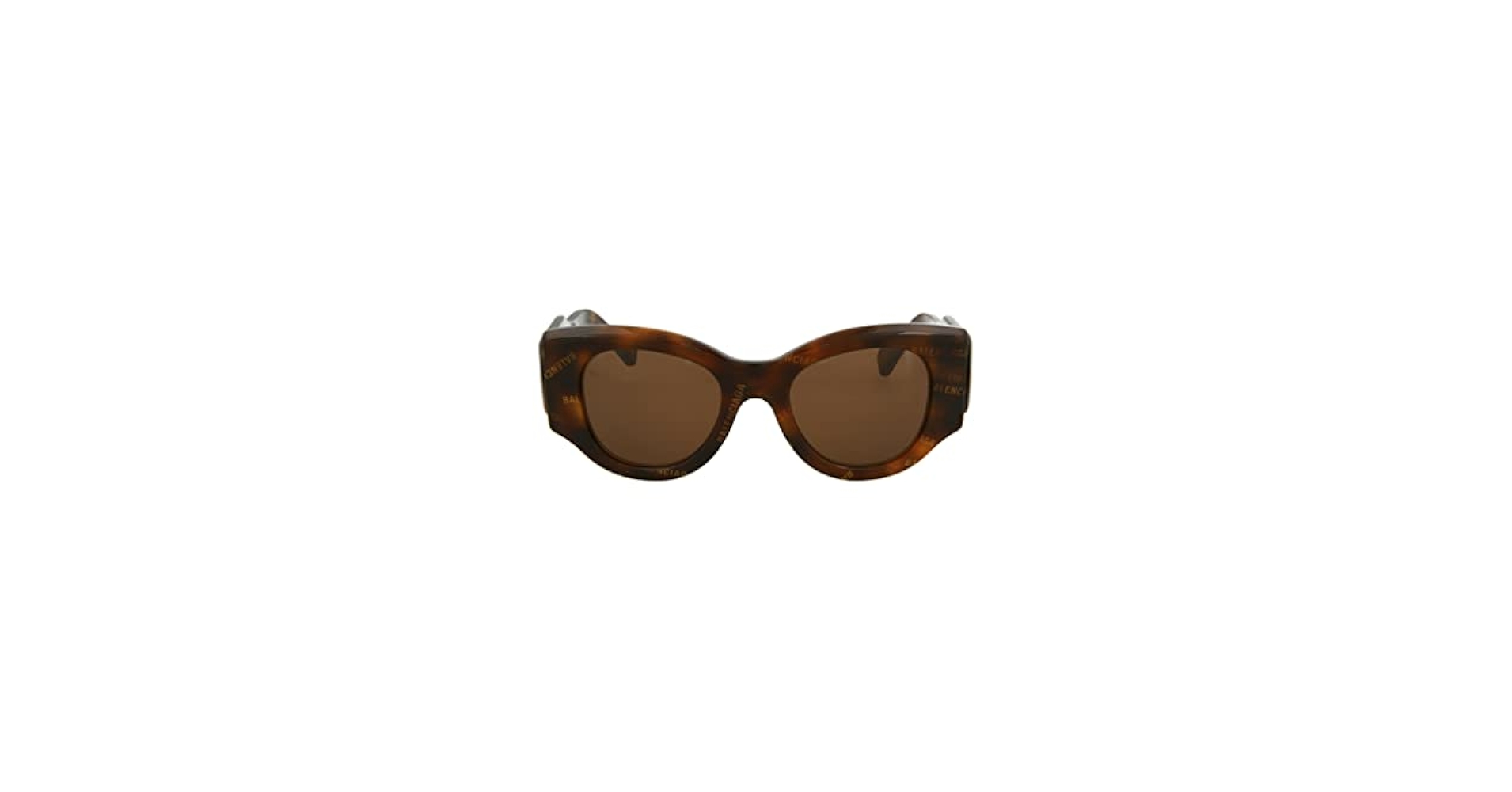 Amazon.com: Balenciaga Round/Oval Sunglasses Havana Havana