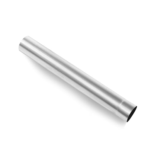 Piclafe 2.5 Inch Exhaust Pipe, 2.5'' Stainless Steel Straight DIY Custom Mandrel Exhaust Pipe, 18 Inch Length, 2.5'' OD Mandrel Straight Pipe
