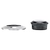 HUIOP Pot Lid Knob Handle, Lifting Replacement Parts, Ergonomic Shape, Easy, Black and Silver, For Pot Lid Handle, Suitable for Many Kinds of Cookware Lids #5