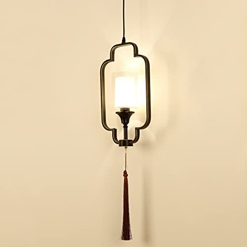 Nuevas luces colgantes chinas pequeñas de hierro forjado con borlas, lámpara LED, lámpara de araña moderna y sencilla para restaurante, bar, casa de té, decoración del hogar, lámpara colgante de tech