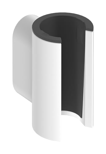 hansgrohe Porter Fine - Duschkopfhalterung, Duschhalterung für Brauseschläuche mit konischer Mutter, Handbrause Halterung, Mattweiß, 28885700