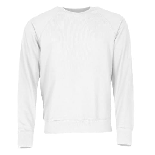 Fruit of the Loom Herr lätt raglan tröja tröja, vit (vit), L