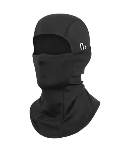 Sliceto Pasamontañas Térmico Máscara Facial Resistente Al Frío Y Viento, Unisex, para Deportes Aire Libre, Ciclismo, Gorro Integrado, Casco Transpirable, Forro Interior(One Size Fits All-B)