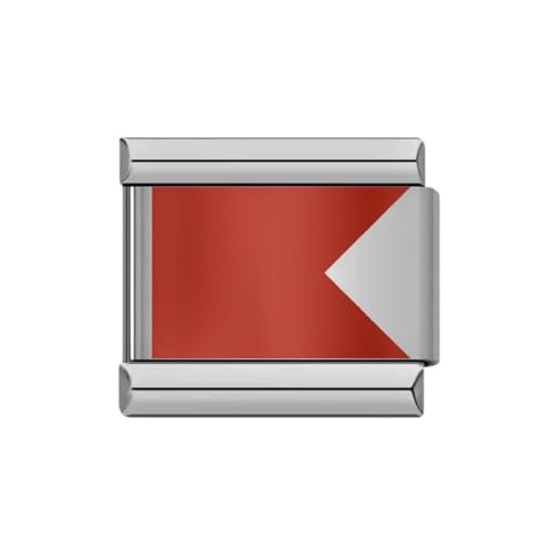 Eslabón Individual con Bandera Náutica – Letra B para Pulsera Modular