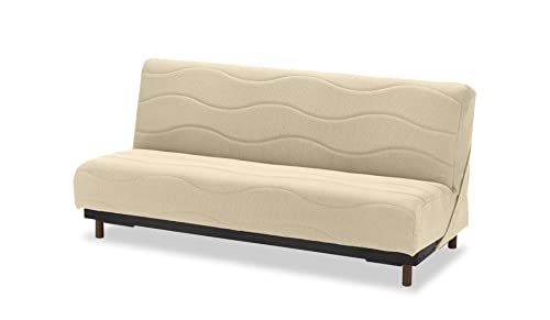 【フランスベッド正規品】 ソファーベッド ベージュ ショートサイズ(幅170cm) 「スイミーPlus ローレッグタイプ」 抗菌防臭のブレスエア・エクストラ、除菌機能糸アグリーザ、高密度連続スプリングの充実装備 日本製 340536160