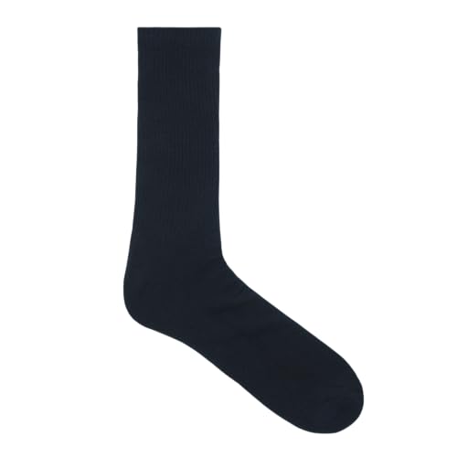 Crew Socks for Men – Durable Cotton Blend, Reinforced Heel & Toe, Breathable, Sweat-Wicking, Snug Fit for Daily Wear - 3 Pair3