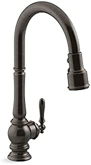 Kohler K-29709-2BZ Artifacts Touchless Kitchen Faucet with Pull Down Sprayer, Kitchen Sink Faucet in Oil-Rubbed Bronze