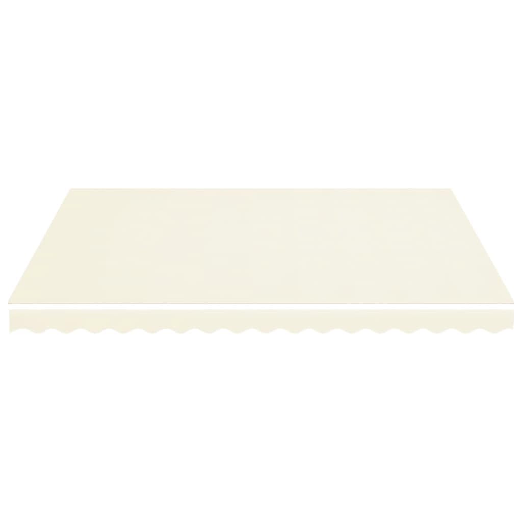 Leasha Toile de Rechange Store Banne avec Lambrequin, Toile Tissu de Remplacement pour Auvent 380x345 cm Crème
