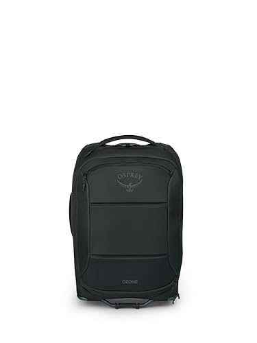 Osprey Ozone 2-Wheel Carry-On - Lightweight Carry-On Luggage with Oversized Wheels and Trolley Handle - Rolling Travel Suitcase for Air Travel, Overhead Compartments and Weekend Trips, Black 6