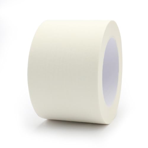 Image of Masking Tape 3 inch Wide, General Purpose Beige White Painters Tape for Crafts Painting Labeling Edge Finishing, 3inch X 55 Yards