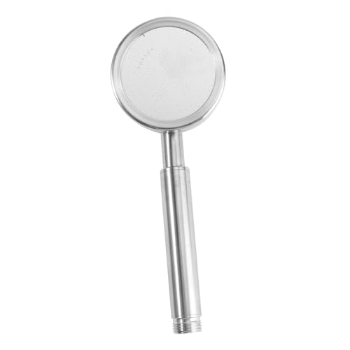 NUOBESTY Boquilla de ducha de mano Baños rociador portátil pulverizador aspersor rociador de mano para ducha cabezales de ducha de mano Acero inoxidable Silver