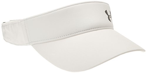 Under Armour Women's Fly Fast Visor, White (100)/Silver, One Size Fits All