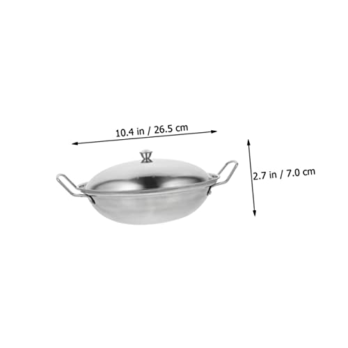 Wok de acero inoxidable para cocina miniatura 2
