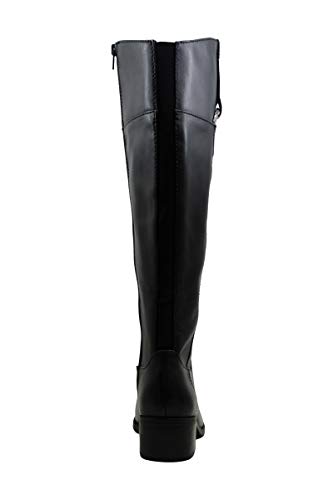 Alfani Womens Bexleyy Leather Almond Toe Knee High Riding Boots, Black, Size 8.0 #TOP4