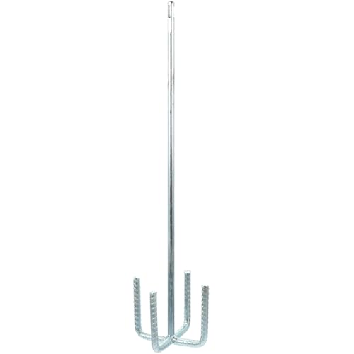 CTIRCHIU Mezclador de Pintura para Taladro Eléctrico Varilla Agitadora de Acero para Cemento y Yeso, Accesorio de Mezcla Portátil y Compatible, Varilla Mezcladora para Mortero y Barro, 1