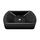 HOXWELL Rubber Wheel Dock for Trailer Tongue Jack, Suit for 6' Castor, Heavy Duty Wheel Dock 1 Pack for Cargo Camper RV Boat Roller Stopper, 6 in Caster Chock Easy to Store and Transport, Black