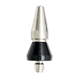 5000 PSI Abwasserdüse, robuster Edelstahl-Ablaufstrahlkopf, Schnellverbinder für 1/4 Zoll Hochdruckreiniger-Schlauch, klares Rohr, Clogs, Schmutzablagerungen, Silber-Schwarz (Lagerer)