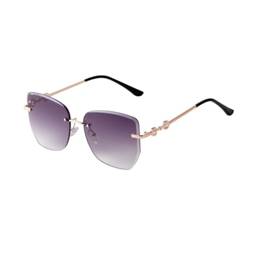 Lunettes de soleil sans cadre pare-soleil UV400 lunettes carrées