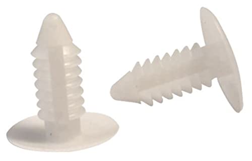 Sunniland Patio- Vinyl Strap Fastener, Rivets for Patio Chairs Vinyl Straps, Pins for Lawn Furniture Straps, Fit 1/4'' Hole, Pack of 50, White