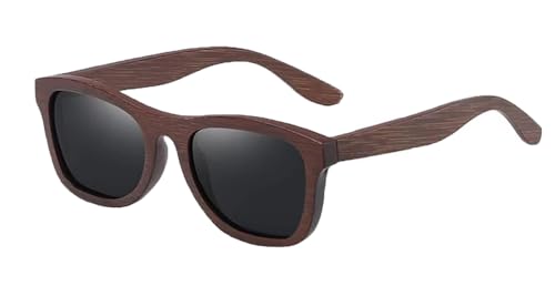 SHELOO Men's Polarized Bamboo Sunglasses